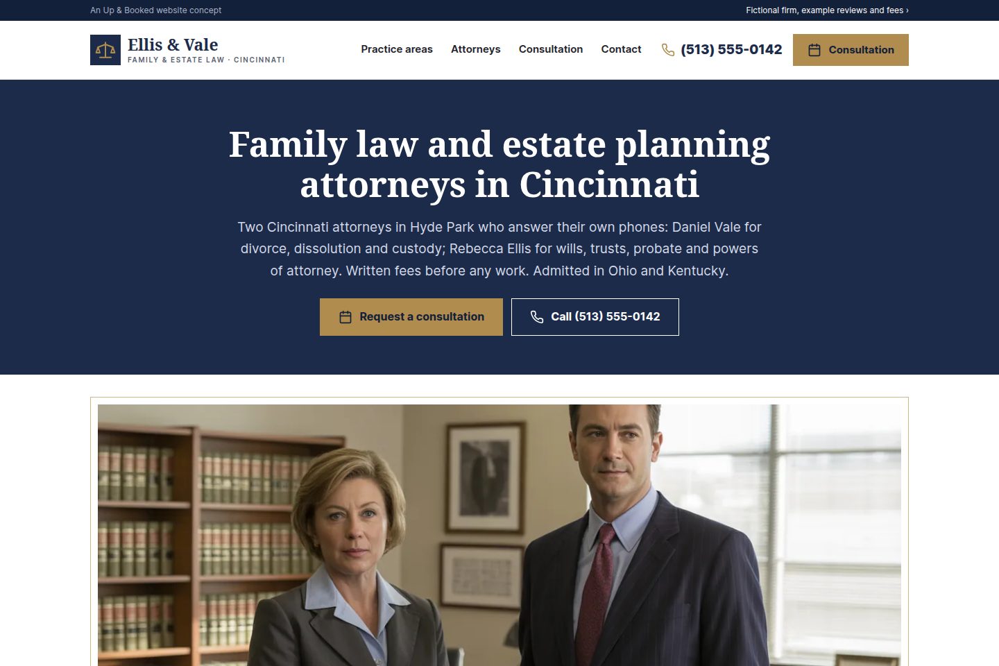 Ellis & Vale Law homepage