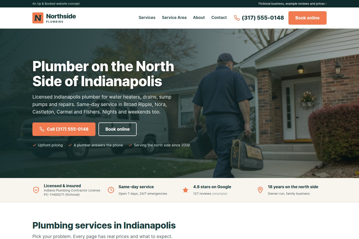 Northside Plumbing homepage